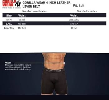 Amazon | ゴリラウェア 4インチ レザーレバートレーニングベル